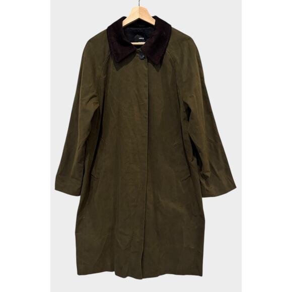 Mango Long Corduroy Collar Barn Jacket Size US/Large - Picture 7 of 16